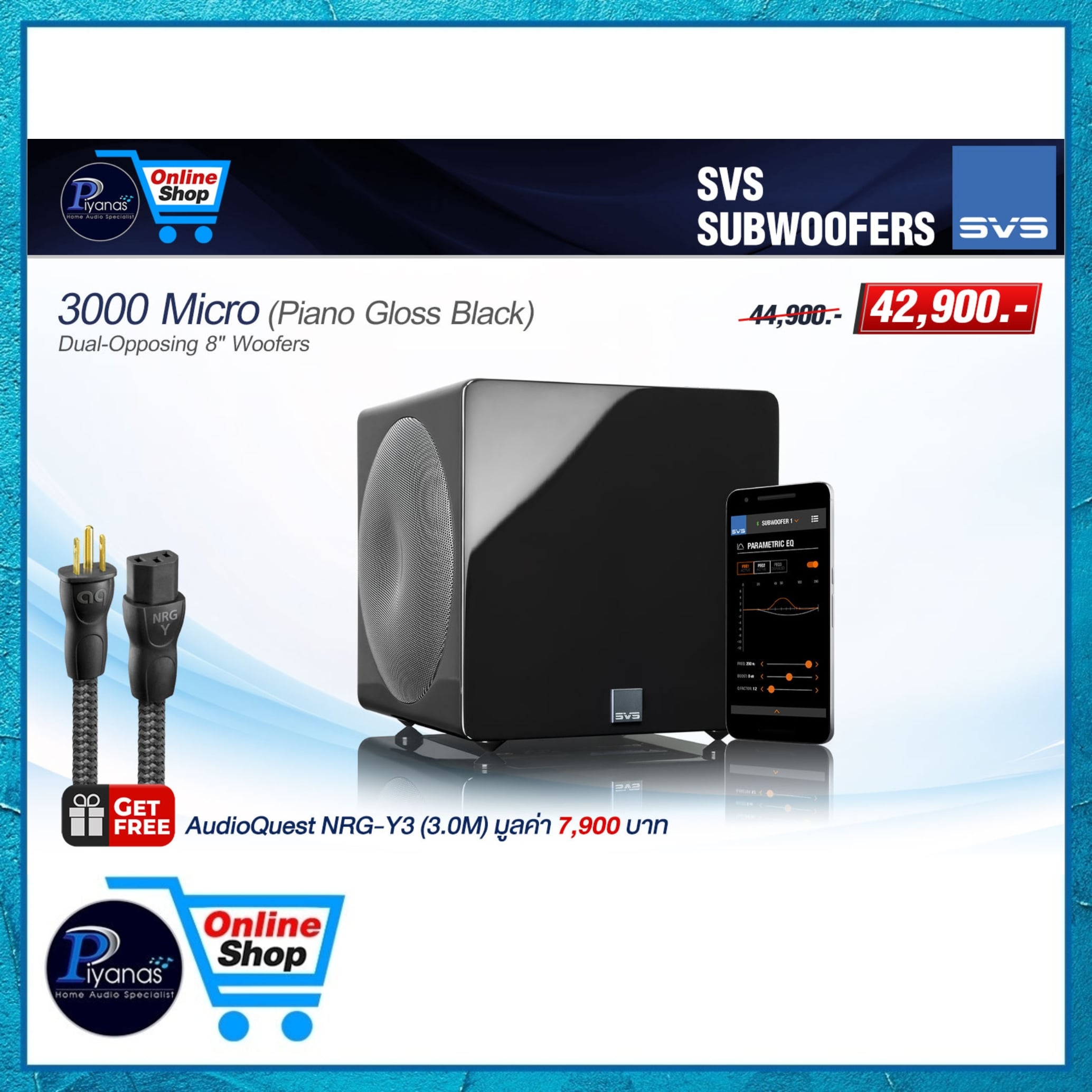 ซับวูฟเฟอร์ SVS : 3000 MICRO (PIANO GLOSS BLACK)_5